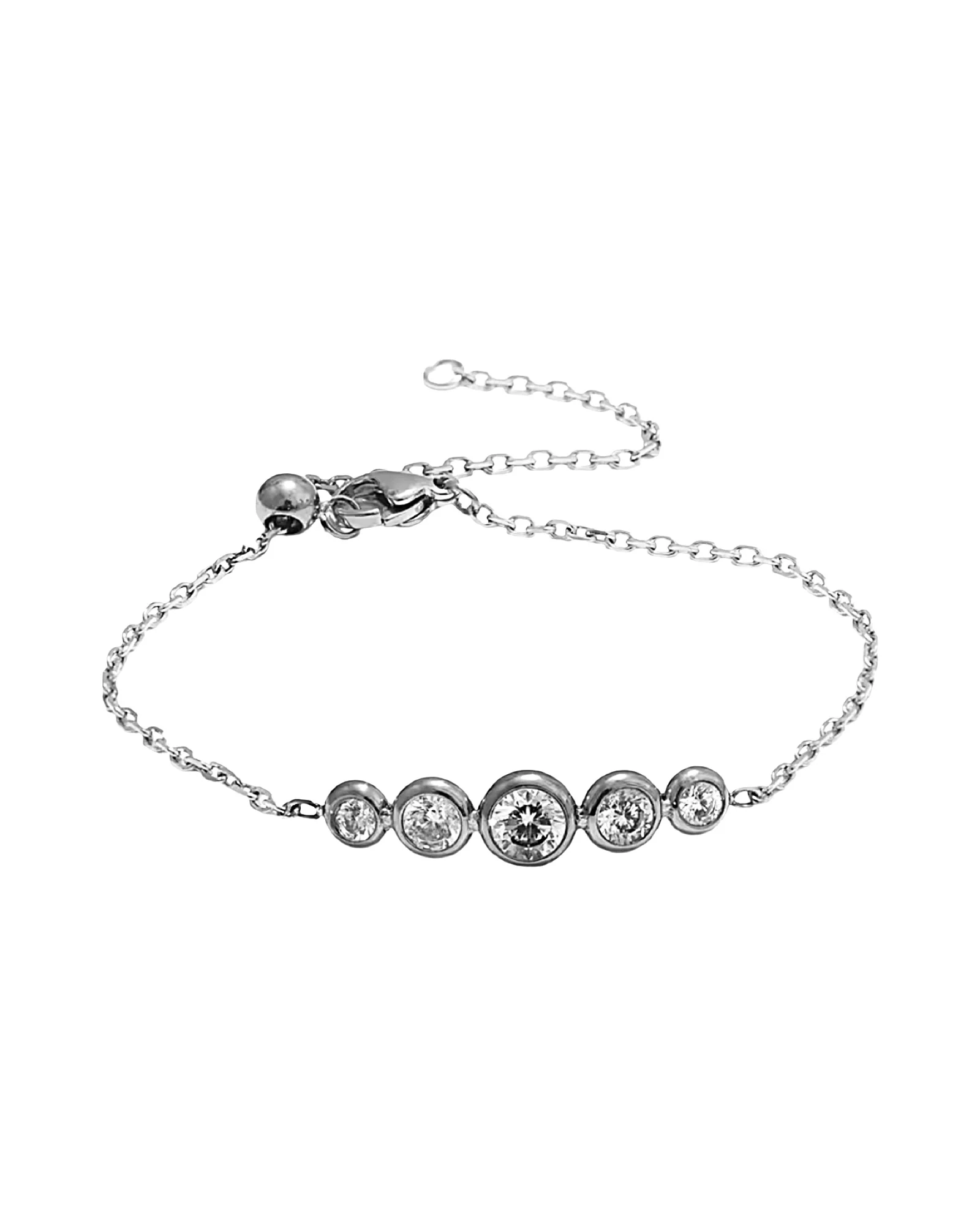 Silver 5 Ball Bracelet
