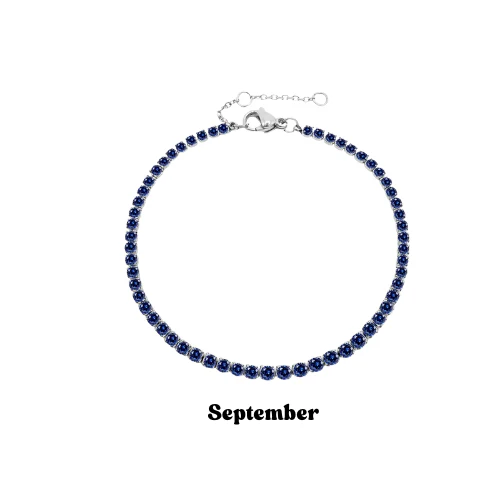 Silver Birthstone Bracelet - Image 10