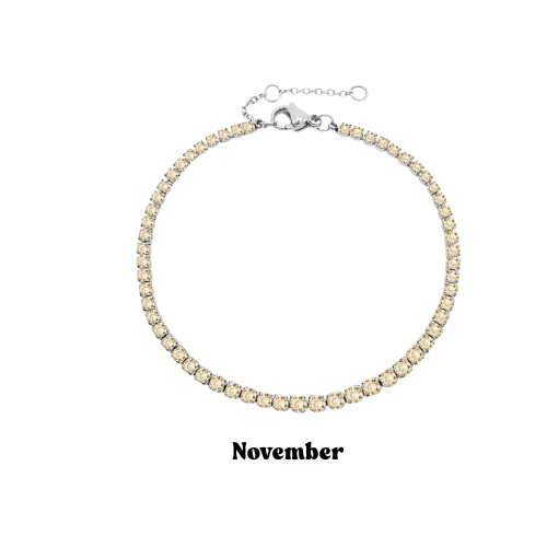 Silver Birthstone Bracelet - Image 12
