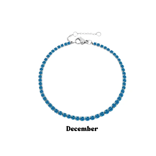 Silver Birthstone Bracelet - Image 13