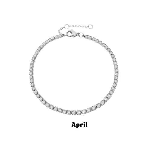 Silver Birthstone Bracelet - Image 5