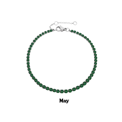 Silver Birthstone Bracelet - Image 6