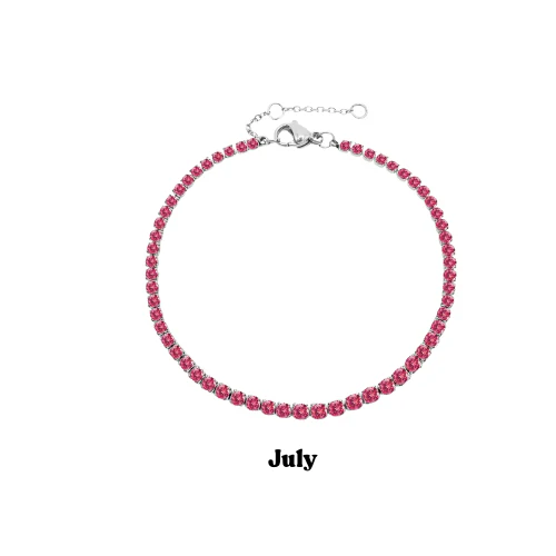 Silver Birthstone Bracelet - Image 8