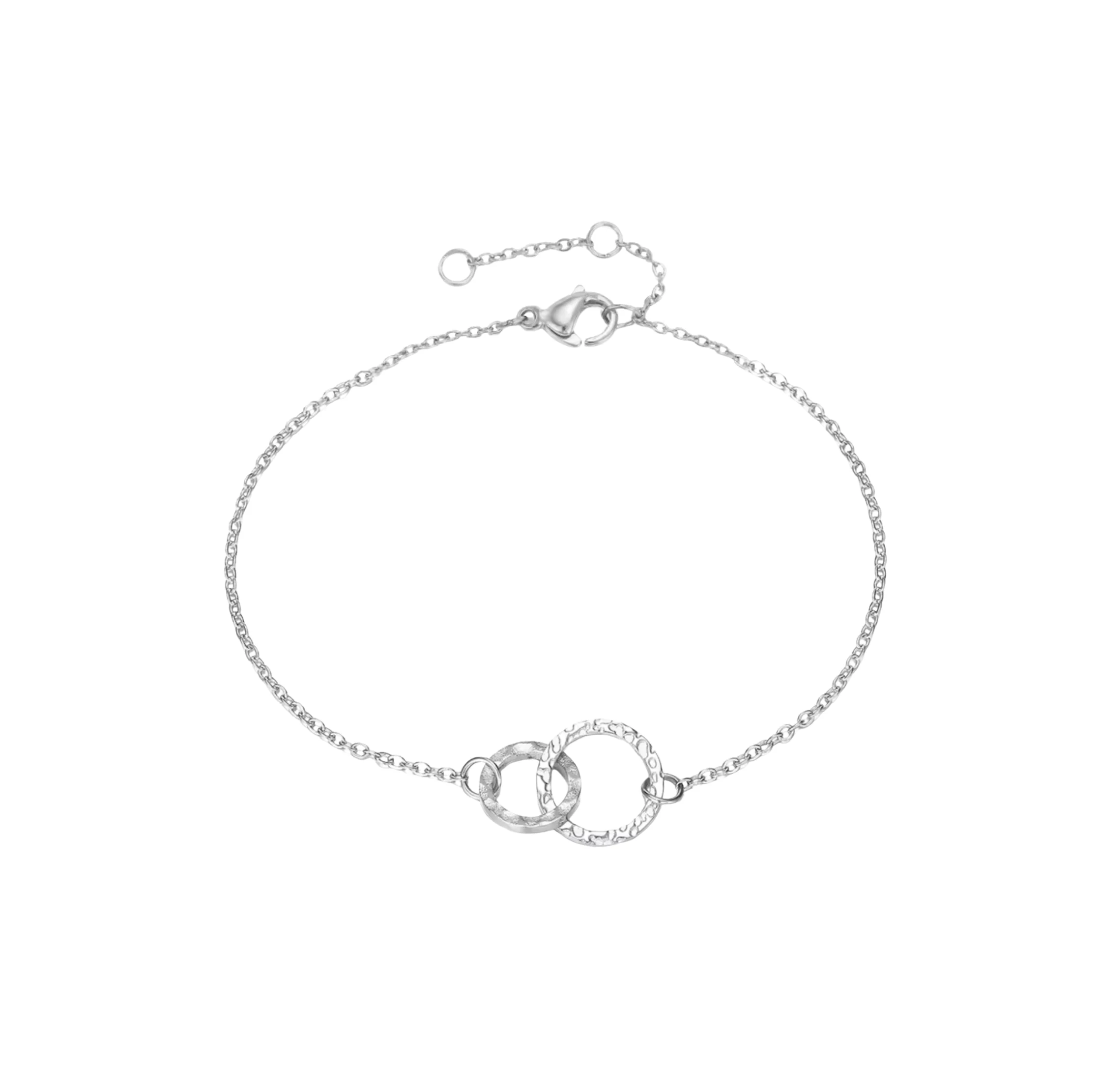 Silver Connected Circle Bracelet