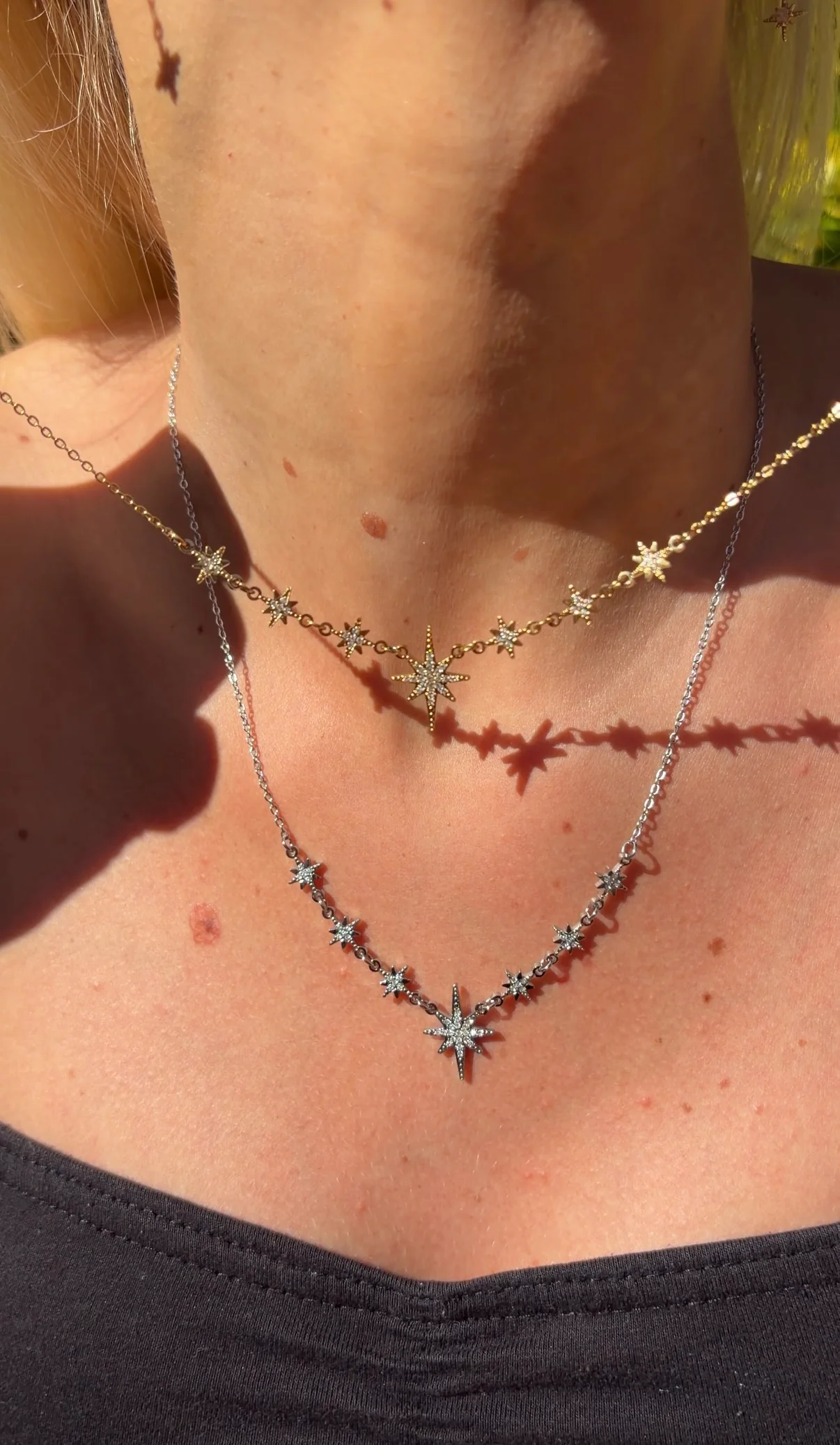 Silver Cosmic 7 Star Necklace - Image 3