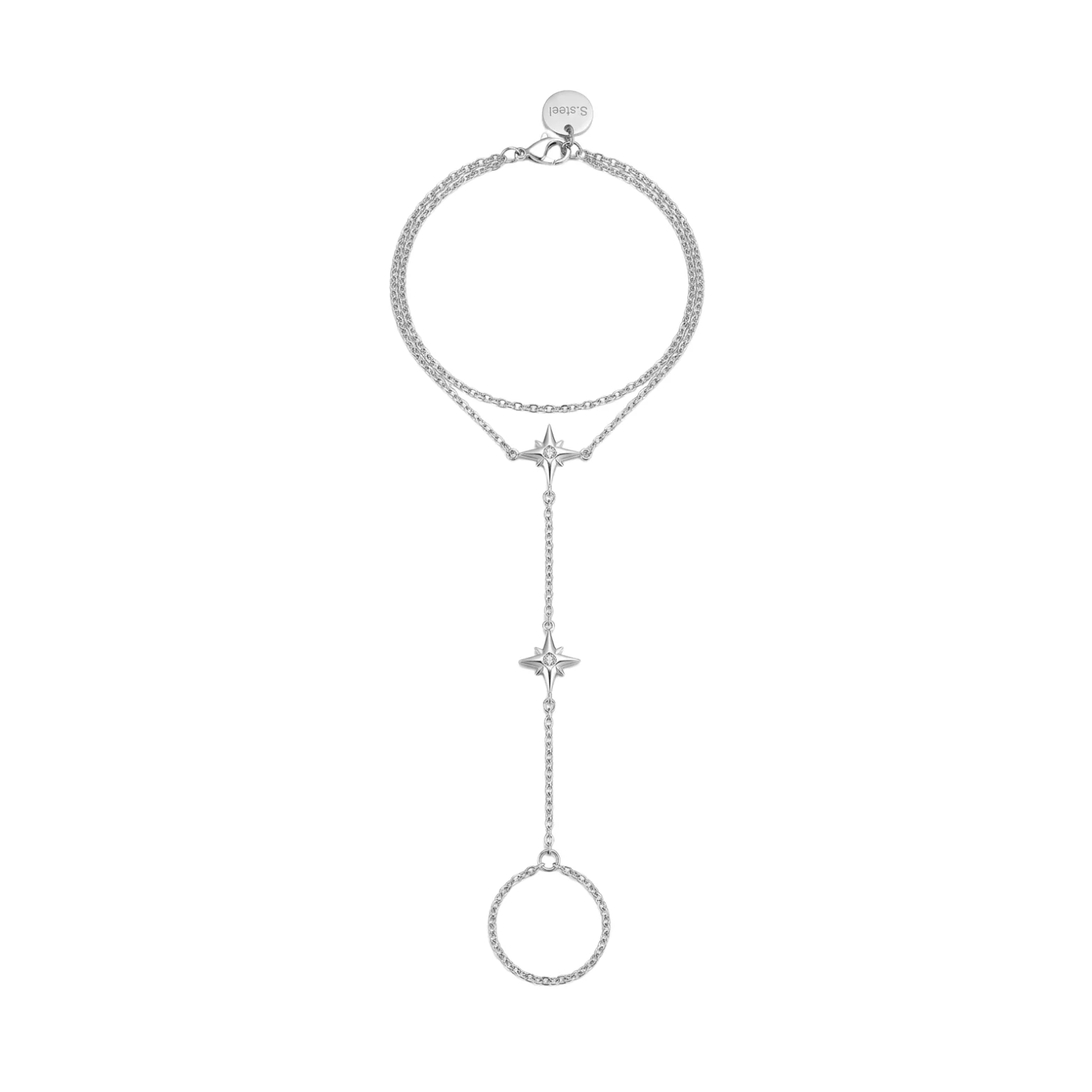 Silver Cosmic Star Hand Chain