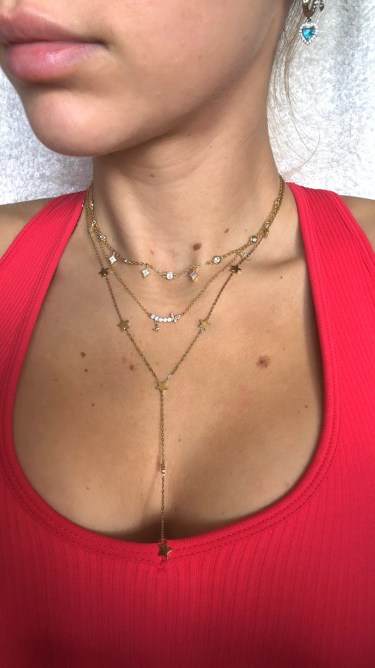 Silver Dainty Diamond Necklace - Image 2