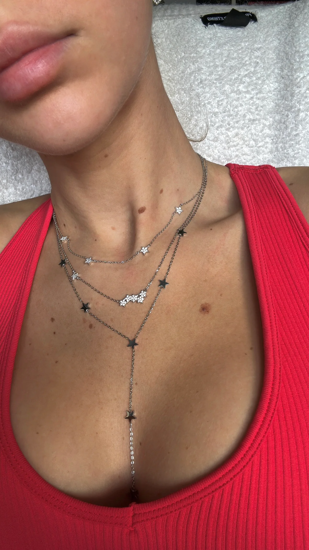 Silver Dangly Star Necklace - Image 2
