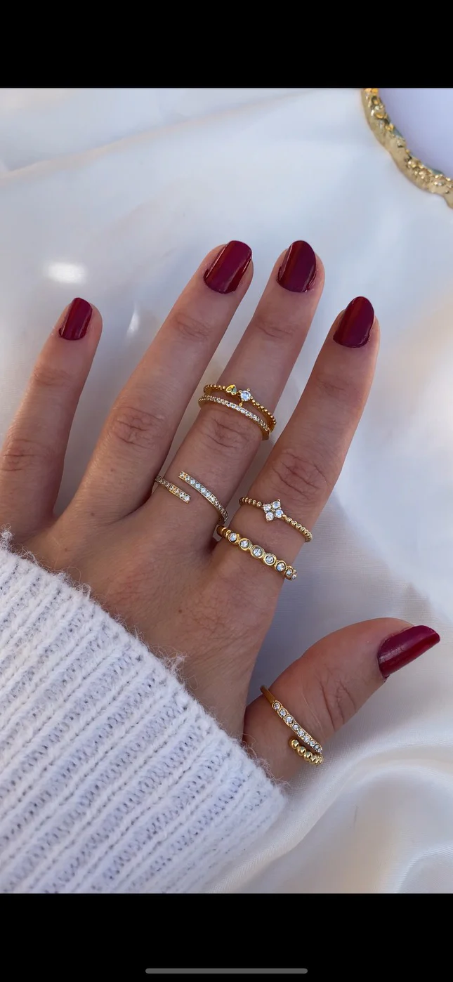 Silver Double Point Adjustable Ring - Image 3