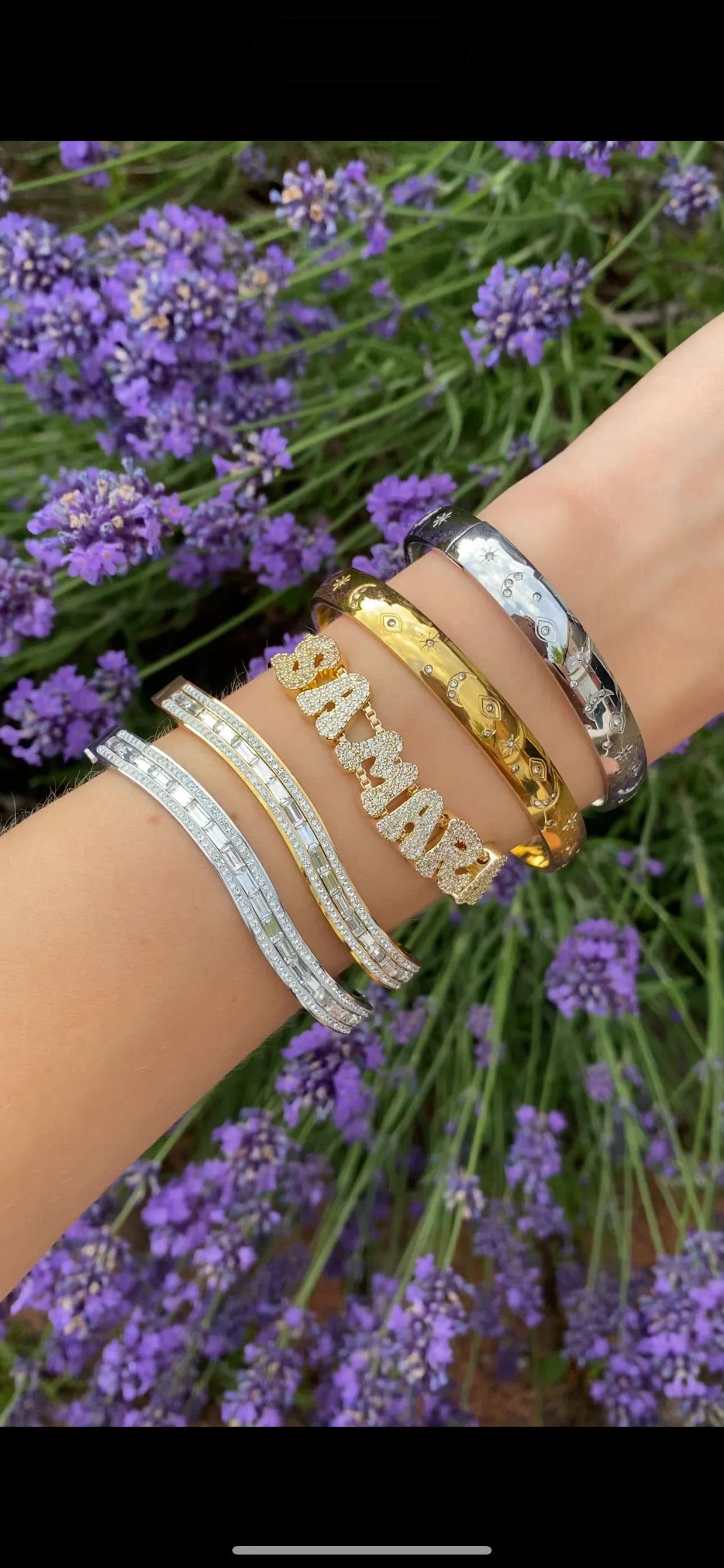 Silver Icy Personalised Name Bracelet - Image 8