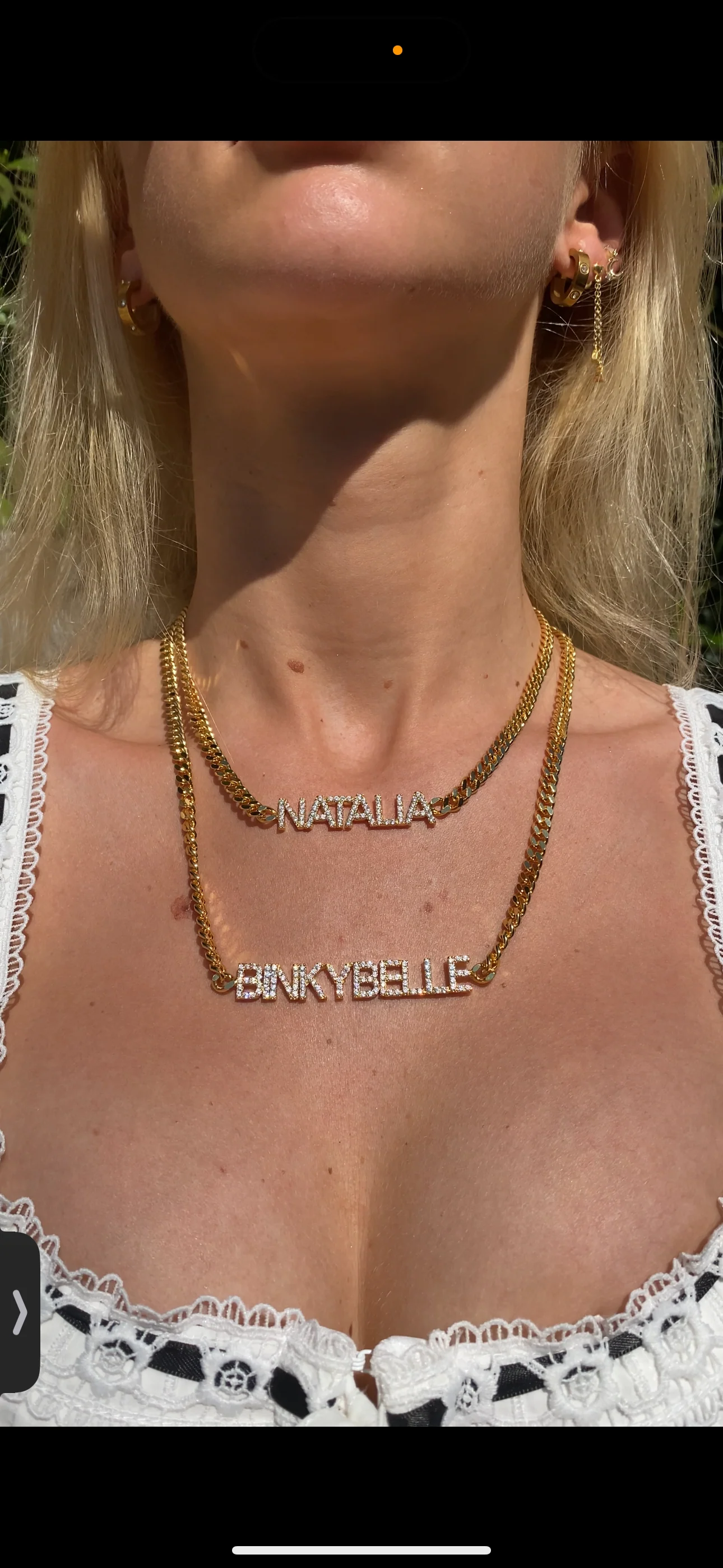 Silver ICY Personalised Necklace - Image 4