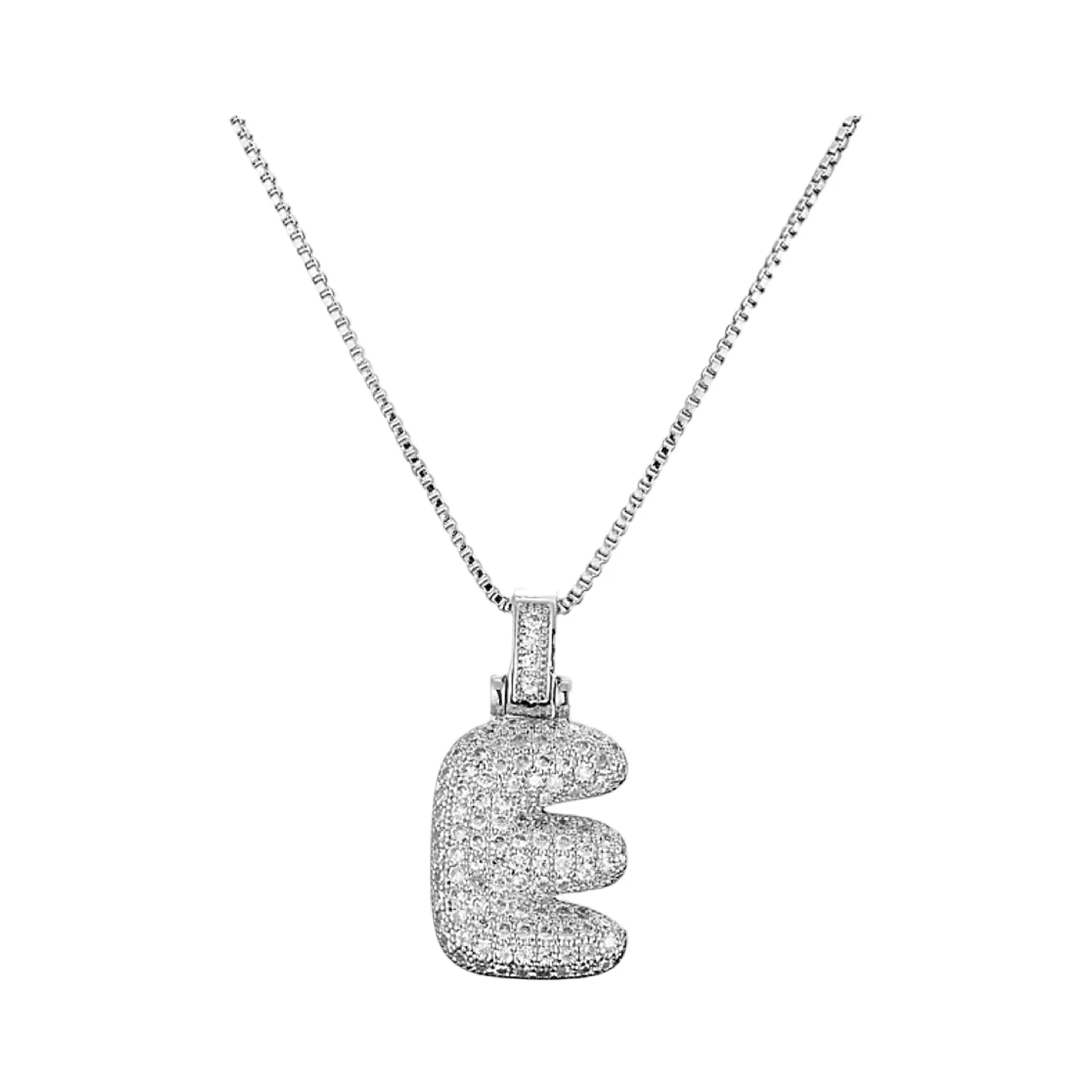Silver Initial Balloon Necklace - Image 10