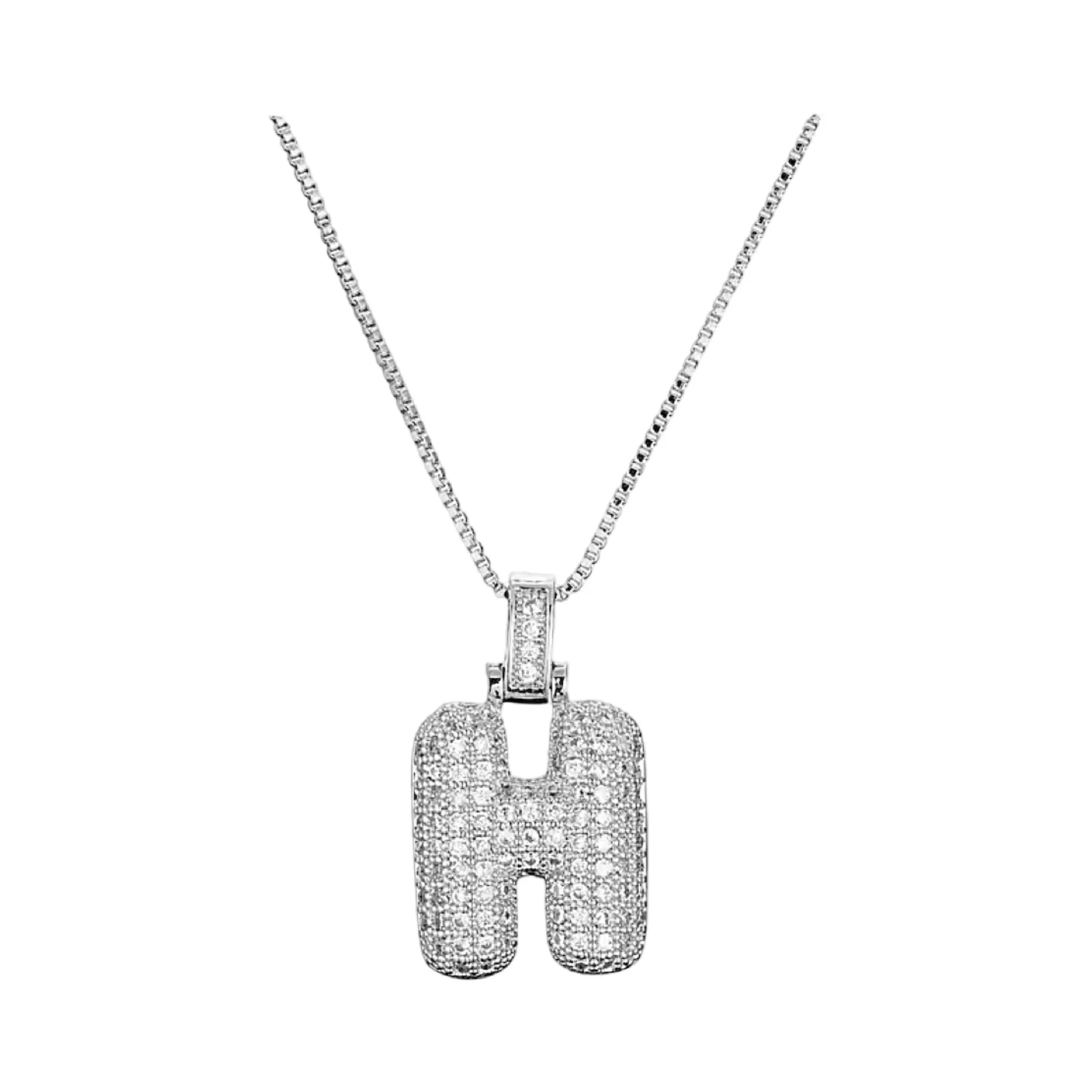 Silver Initial Balloon Necklace - Image 13