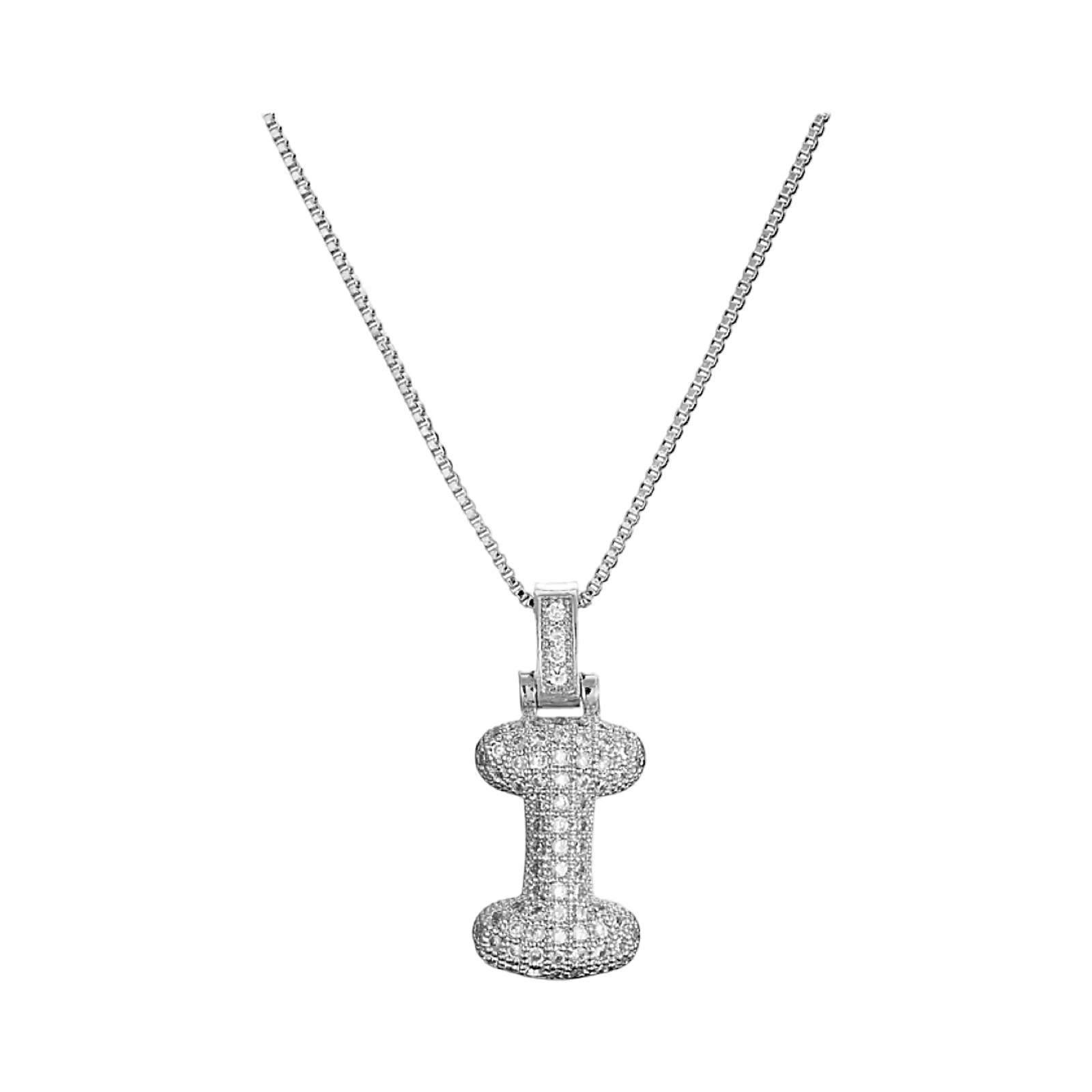 Silver Initial Balloon Necklace - Image 14