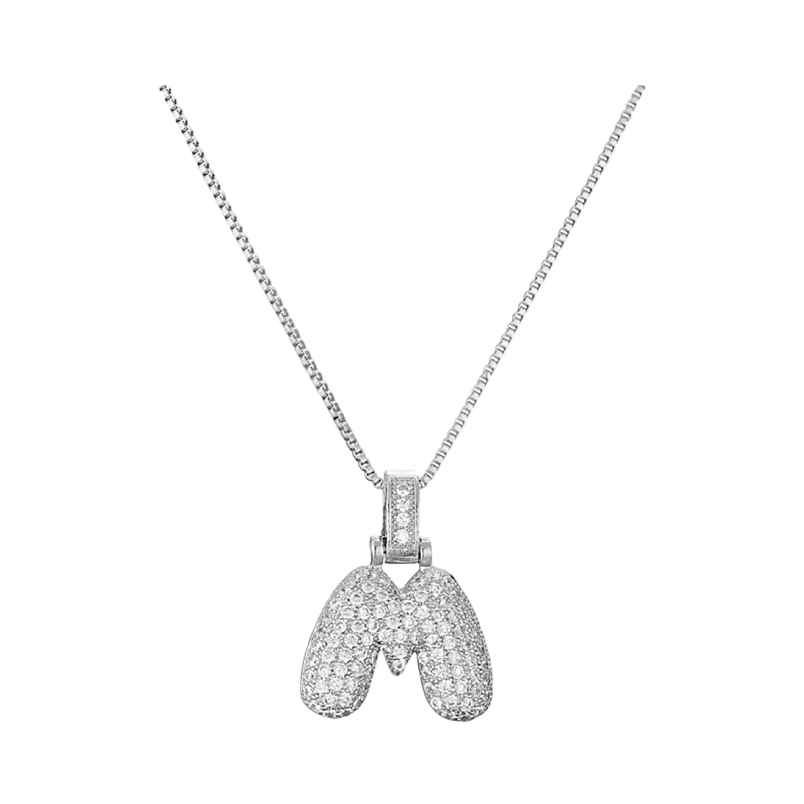 Silver Initial Balloon Necklace - Image 18
