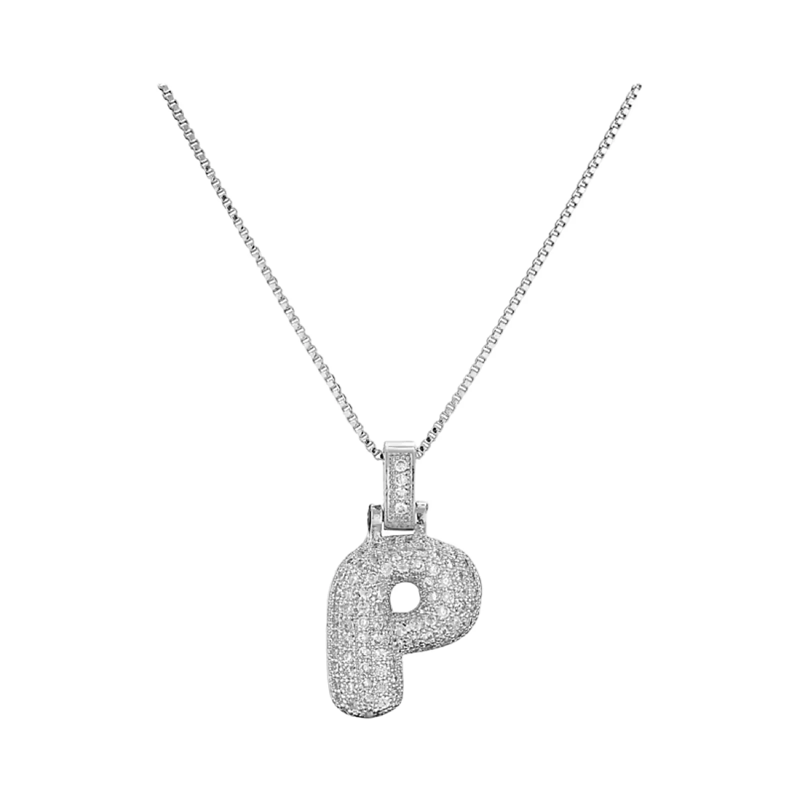 Silver Initial Balloon Necklace - Image 21