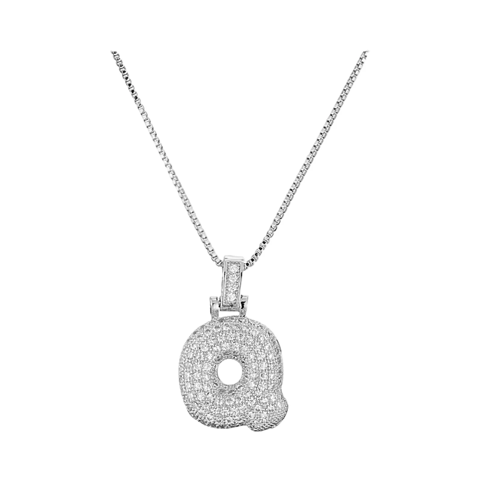 Silver Initial Balloon Necklace - Image 22