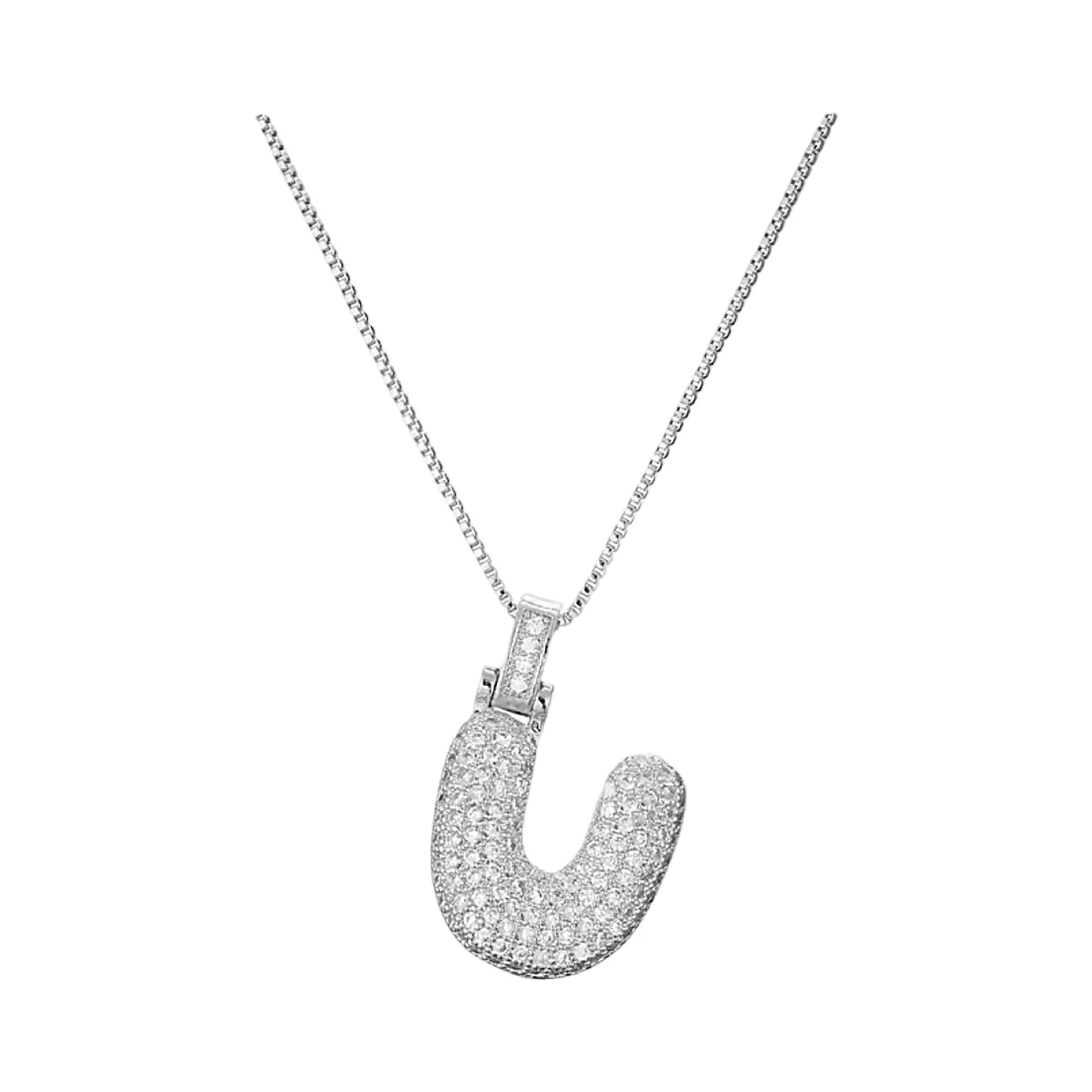Silver Initial Balloon Necklace - Image 26