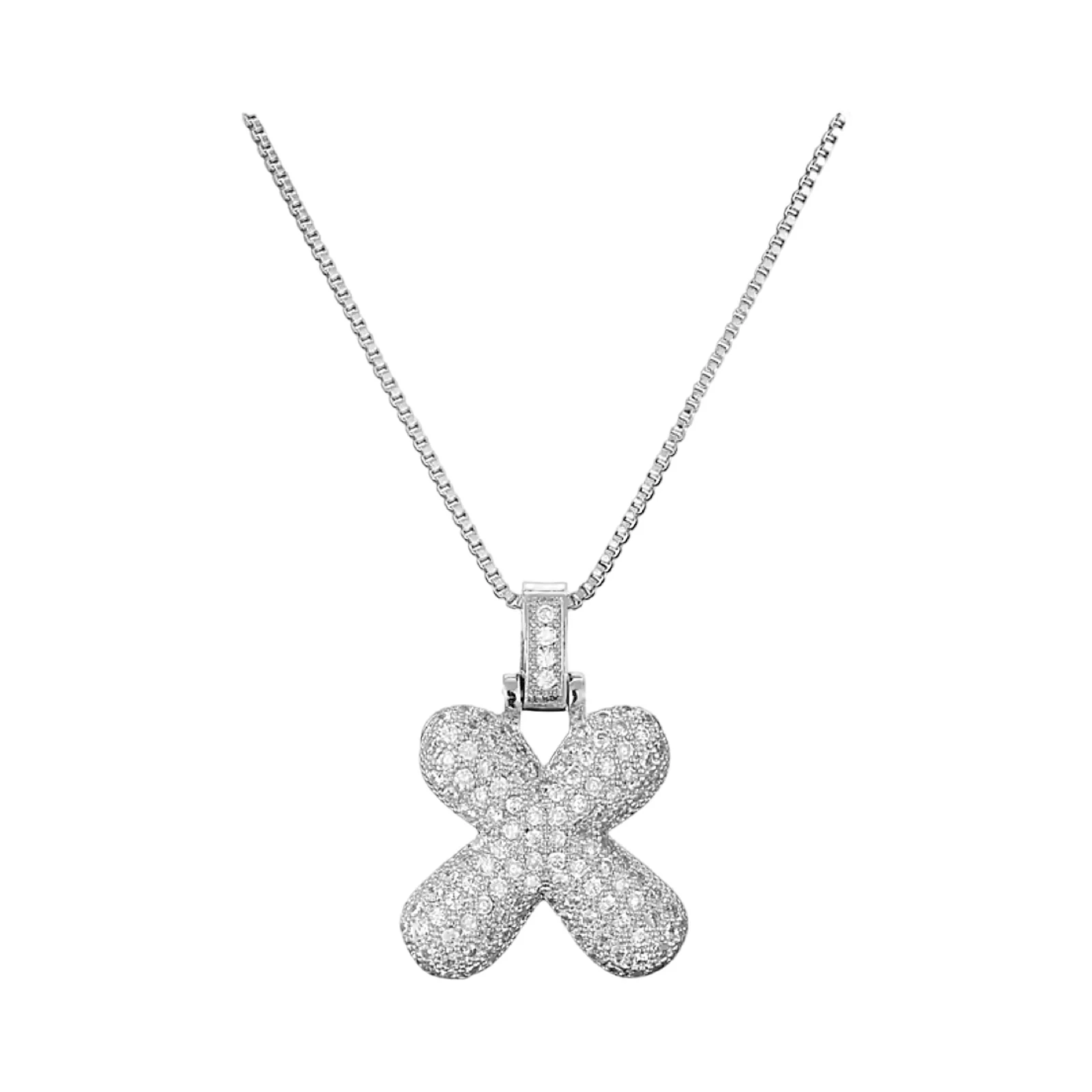 Silver Initial Balloon Necklace - Image 29