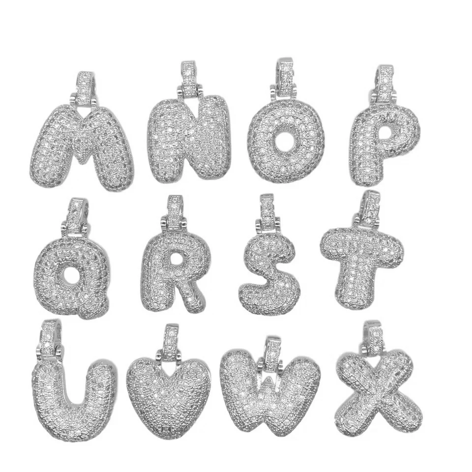 Silver Initial Balloon Necklace - Image 3