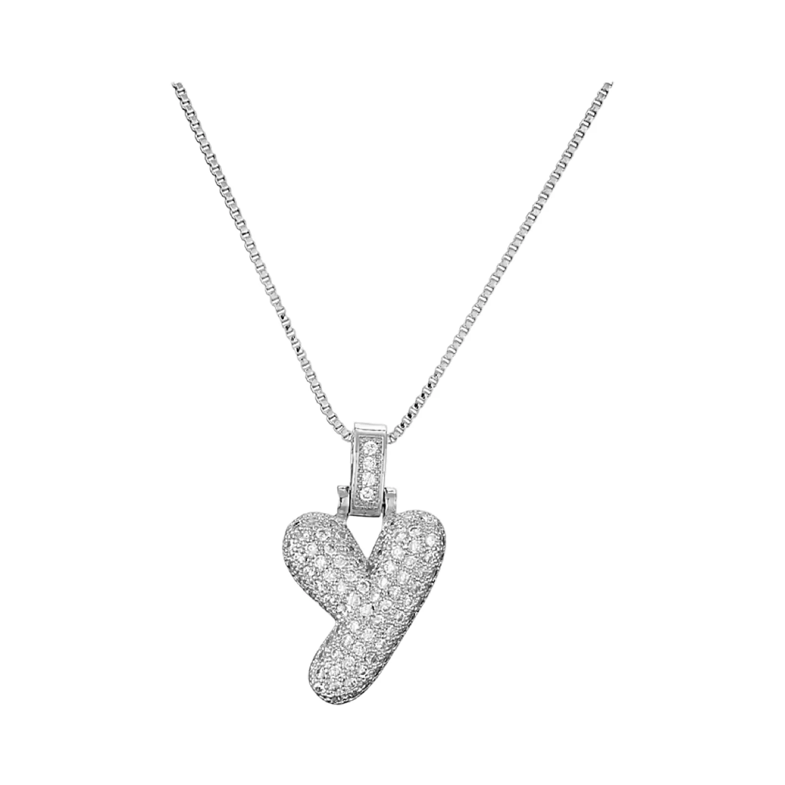 Silver Initial Balloon Necklace - Image 30