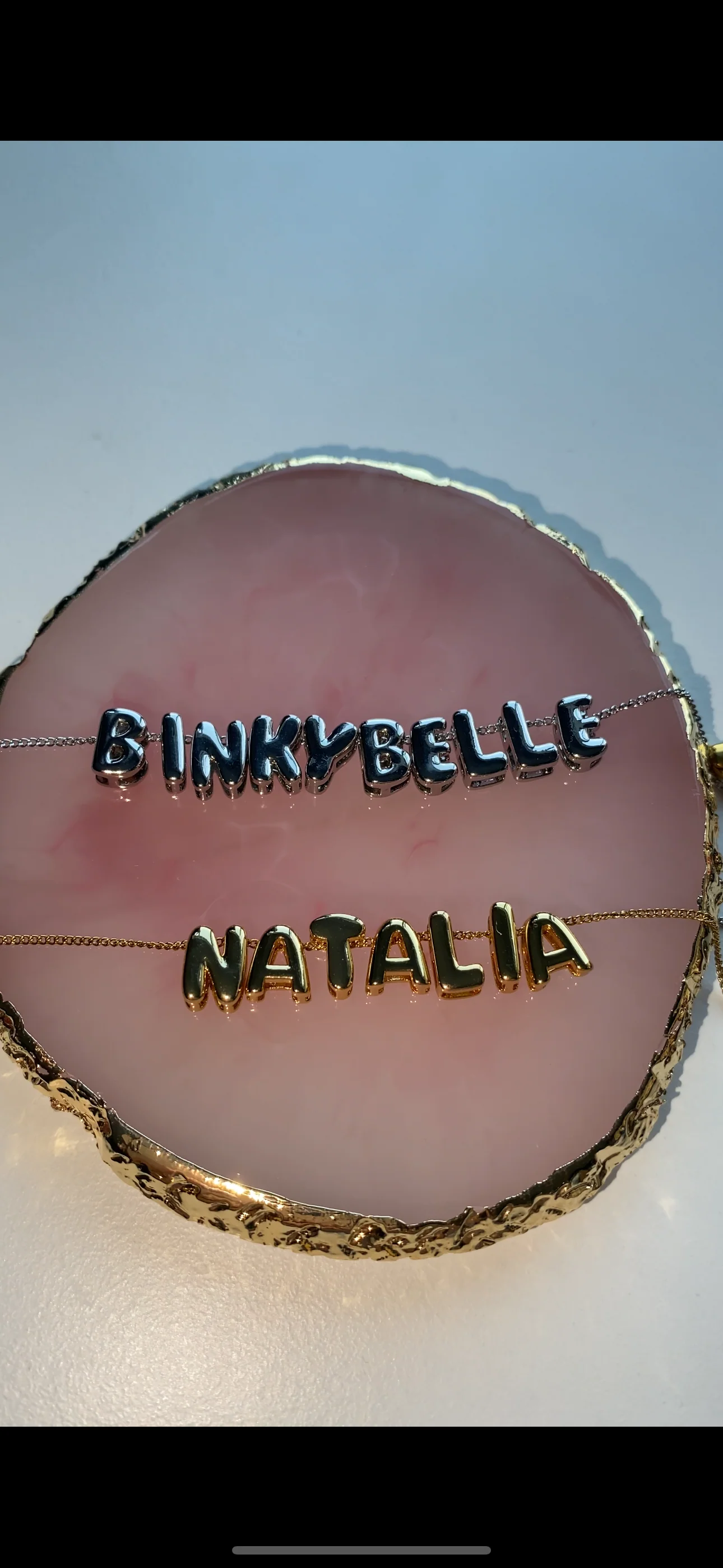 Silver Mini Balloon Personalised Necklace - Image 4