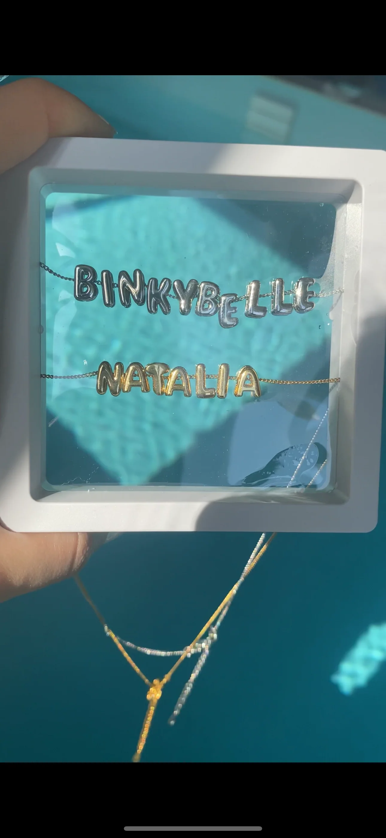 Silver Mini Balloon Personalised Necklace - Image 6