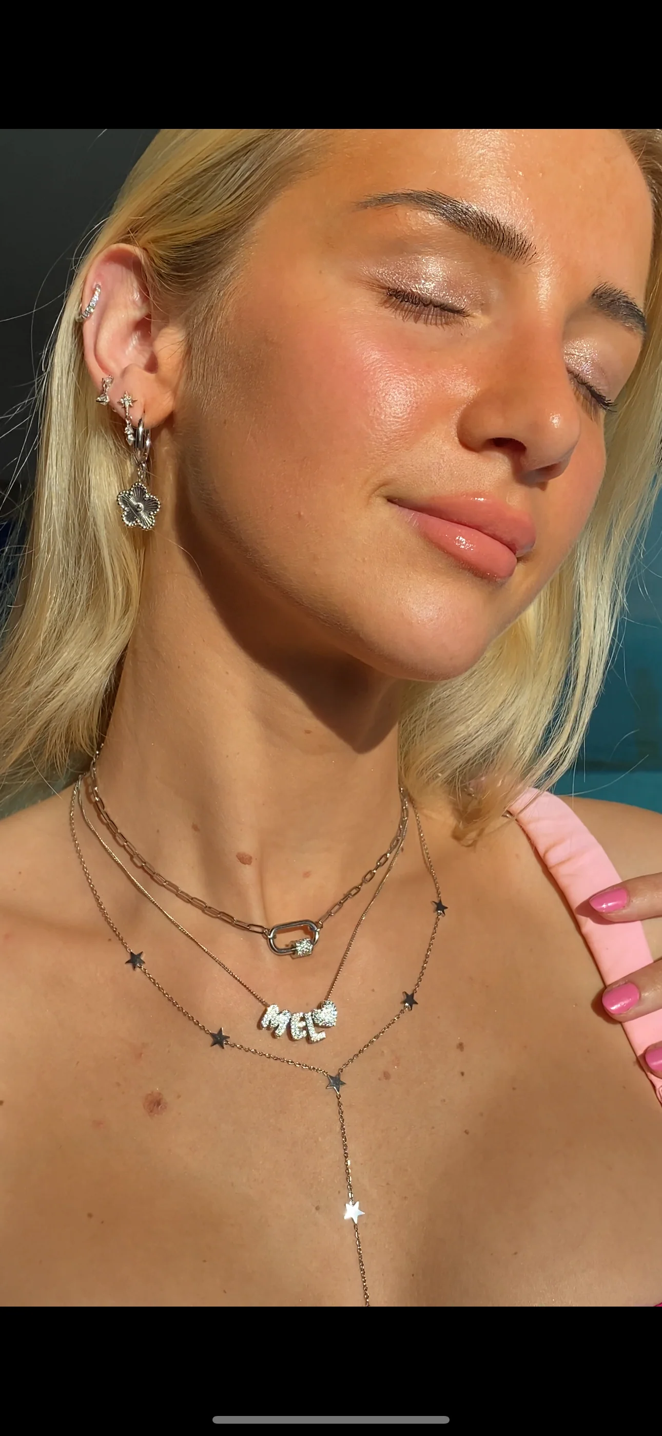 Gold Paperclip Necklace - Image 3