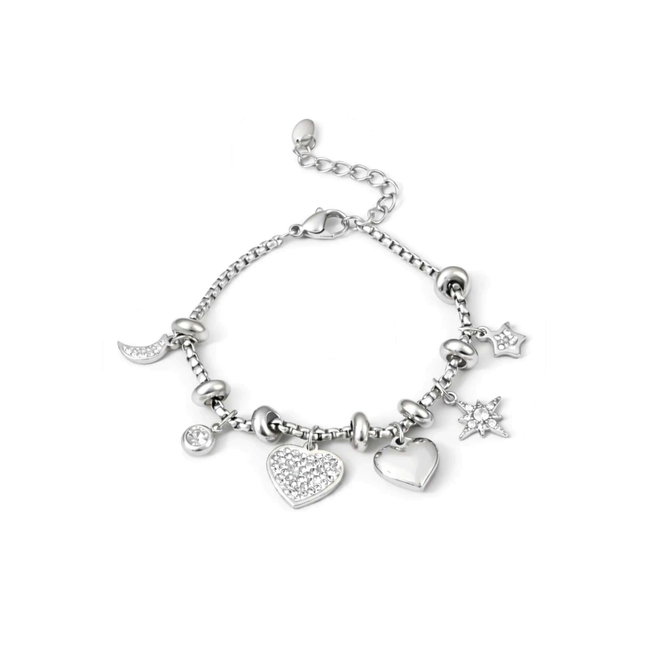 Silver Playful Charm Bracelet