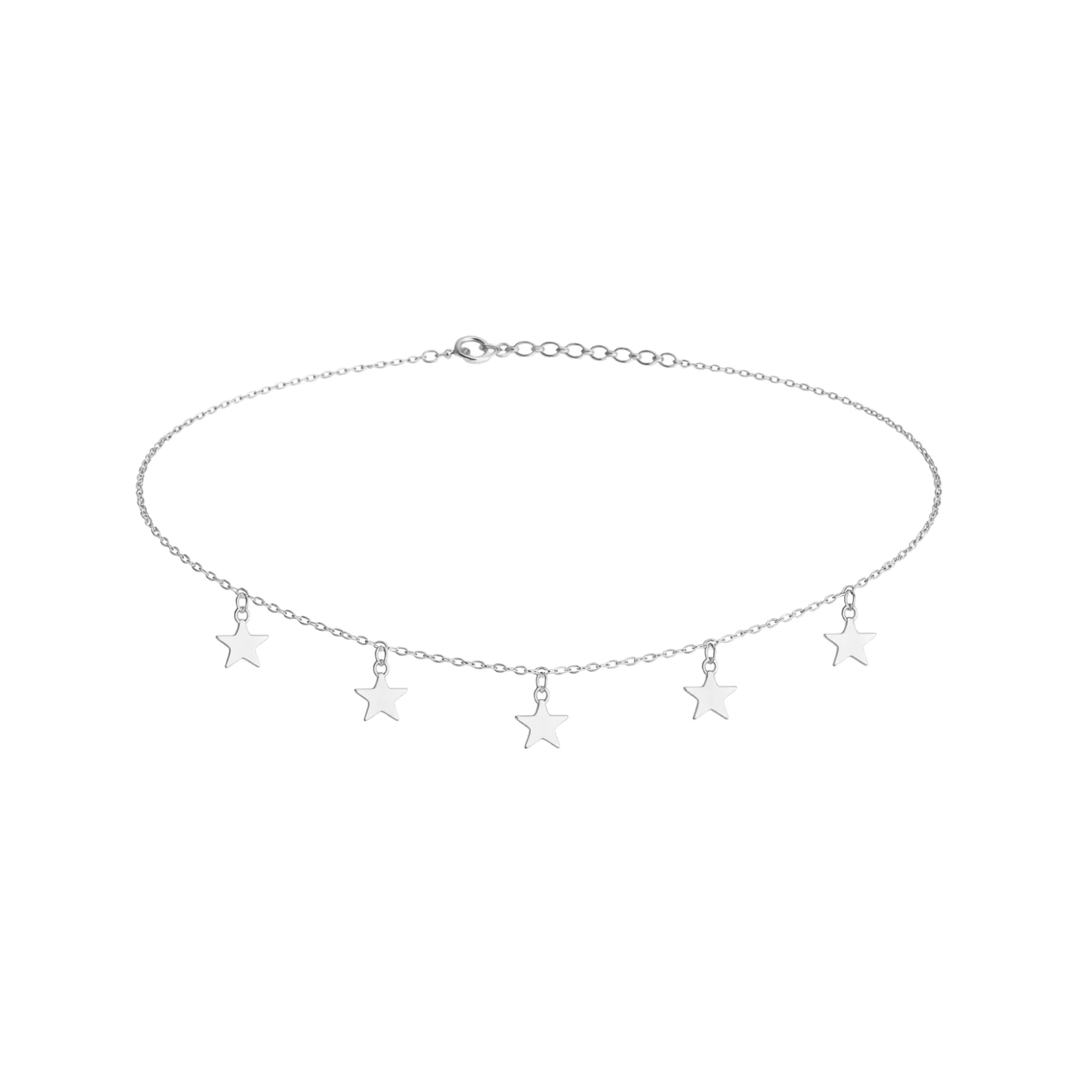 Silver Starry Choker Necklace