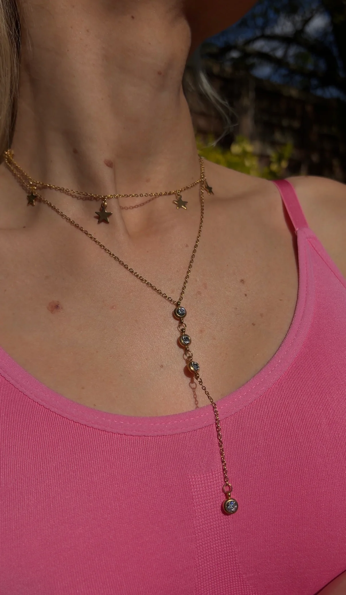 Silver Starry Choker Necklace - Image 2