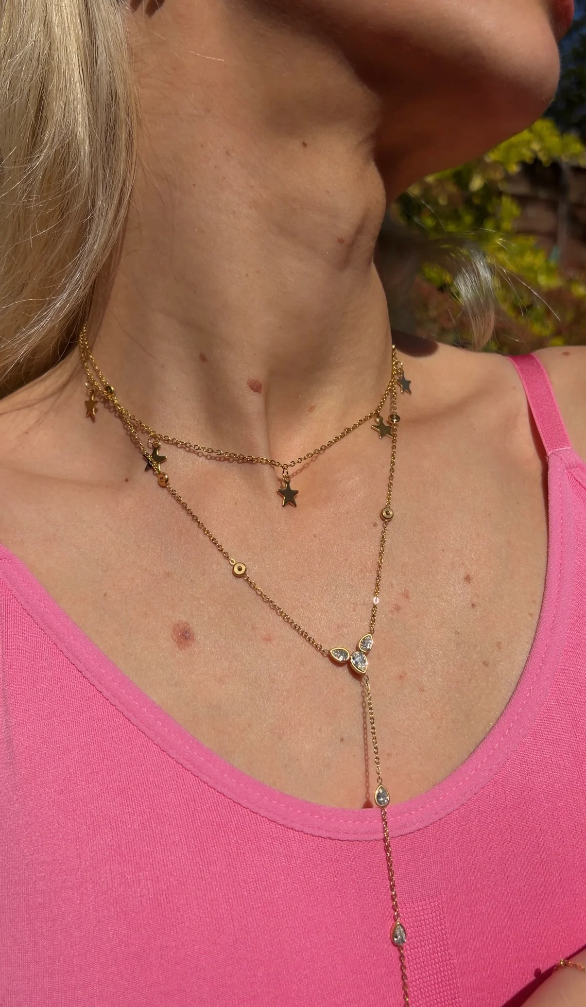 Silver Starry Choker Necklace - Image 3