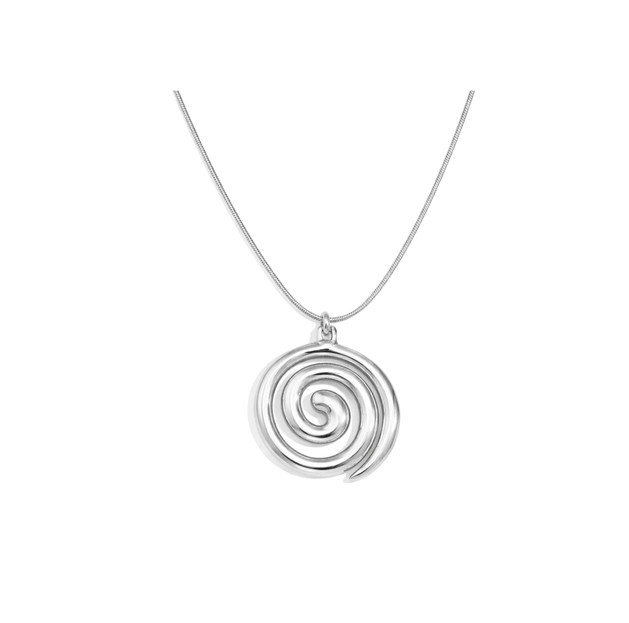 Silver Swirl Necklace