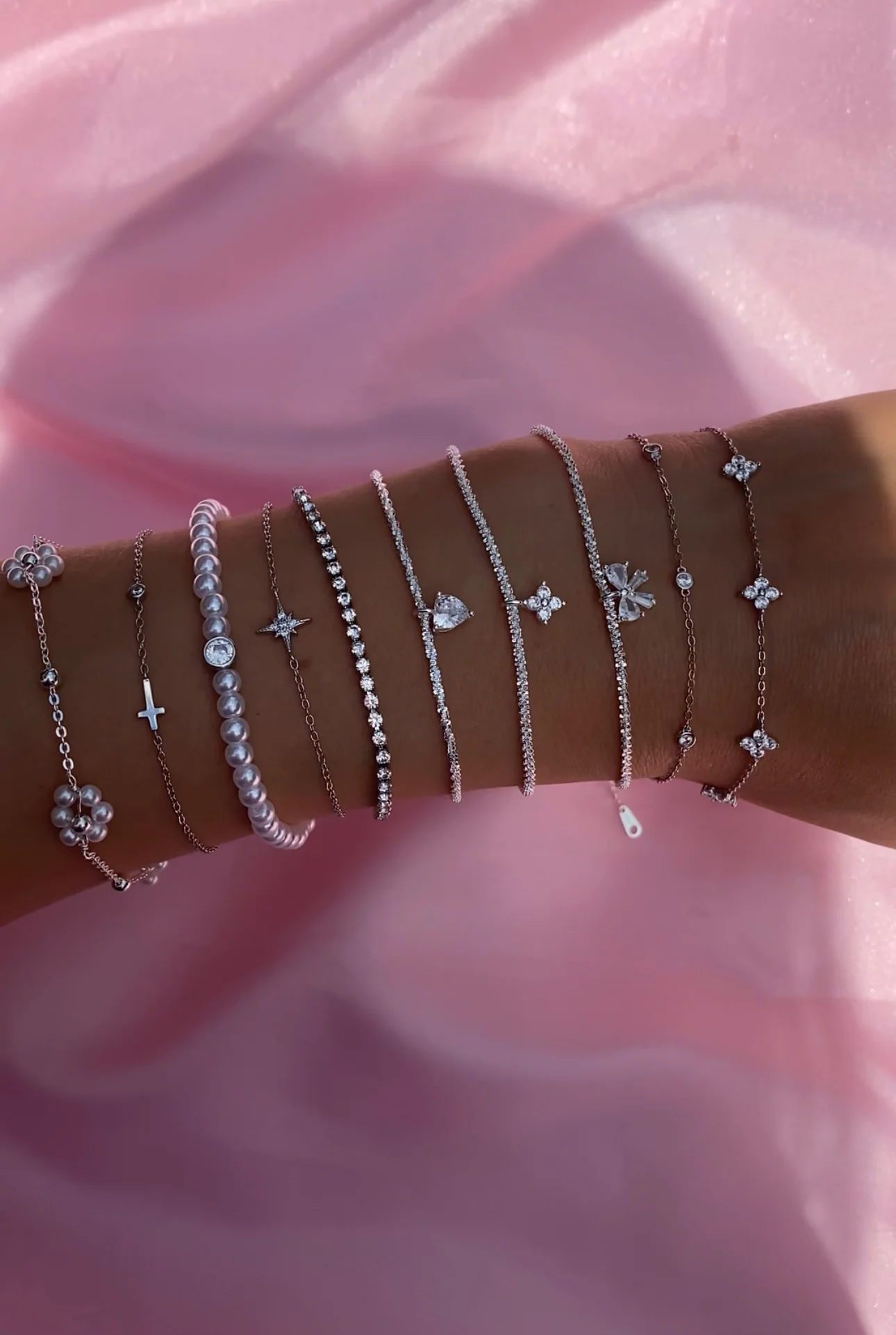 Silver Tennis Bracelet - Image 3