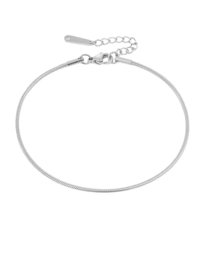 Silver Thin Chain Anklet